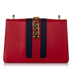 Gucci Sylvie Leather Crossbody Bag (SHG-30448)