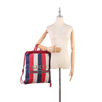 Gucci Sylvie Stripe Canvas Drawstring Backpack (SHG-q4xOwU)