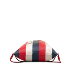 Gucci Sylvie Stripe Logo Drawstring Backpack