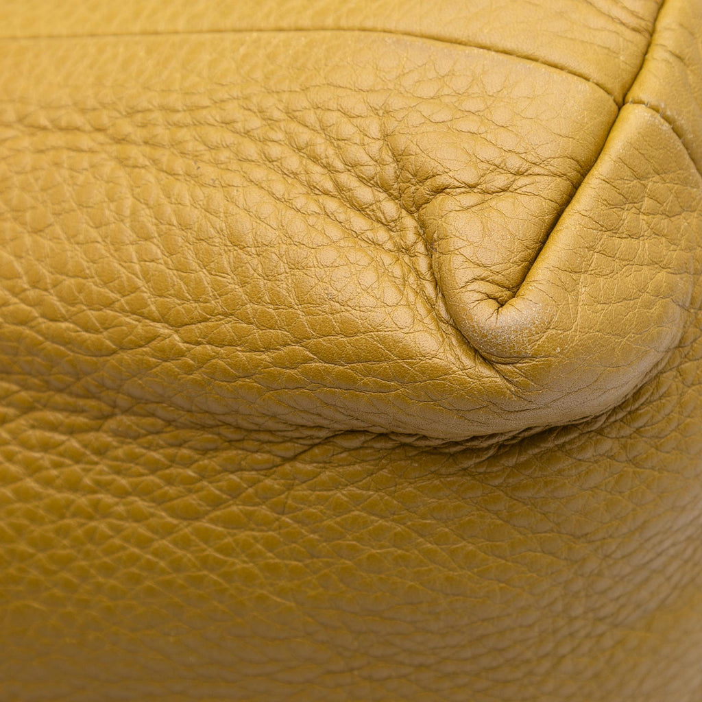 Gucci Tall Leather Bamboo Shopper Tote