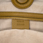 Gucci Tall Leather Bamboo Shopper Tote