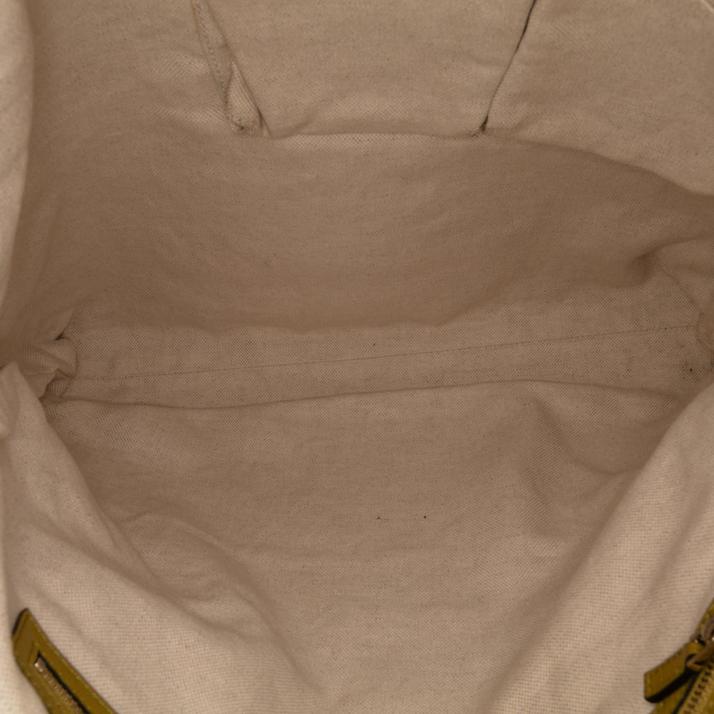 Gucci Tall Leather Bamboo Shopper Tote