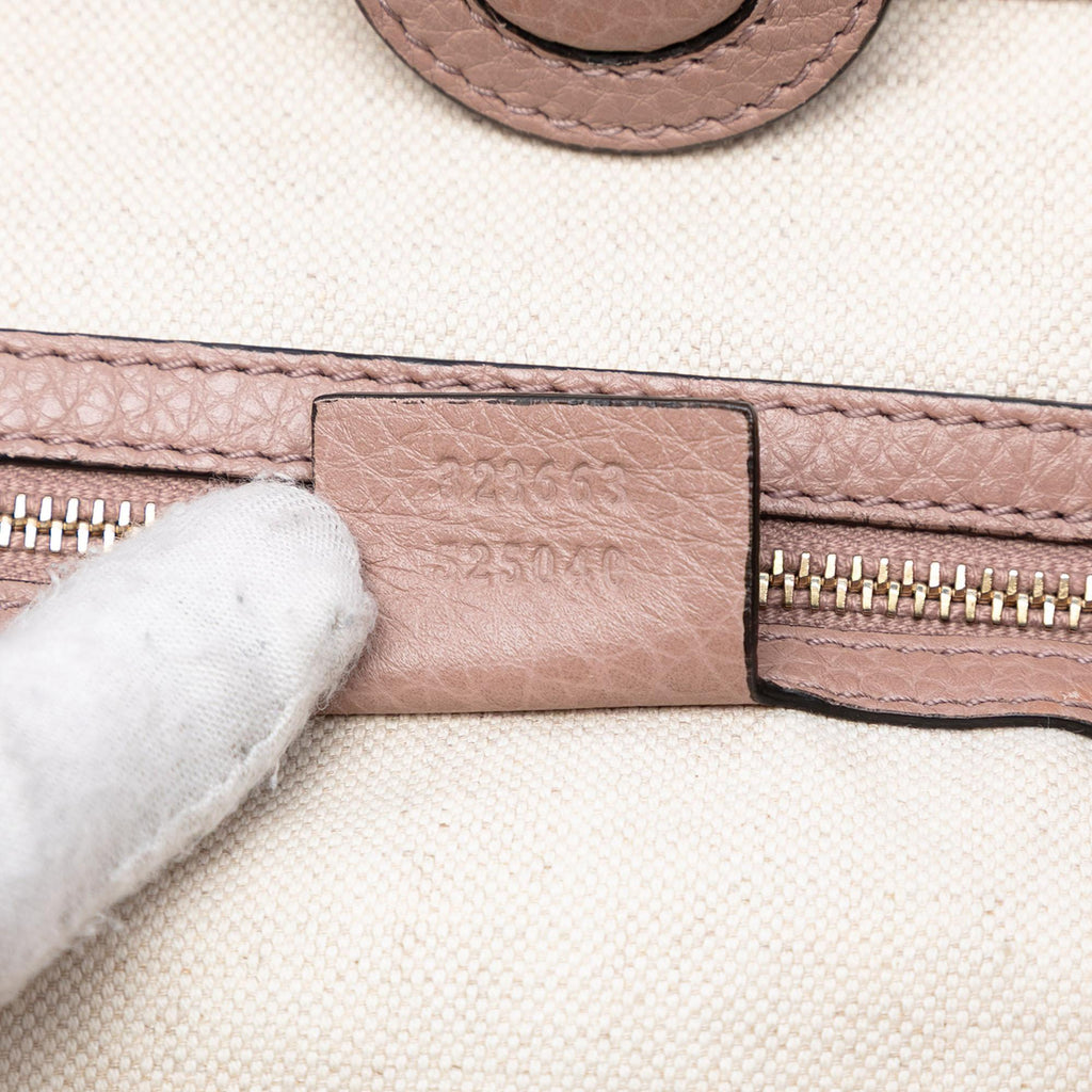 Gucci Tall Leather Bamboo Shopper Tote