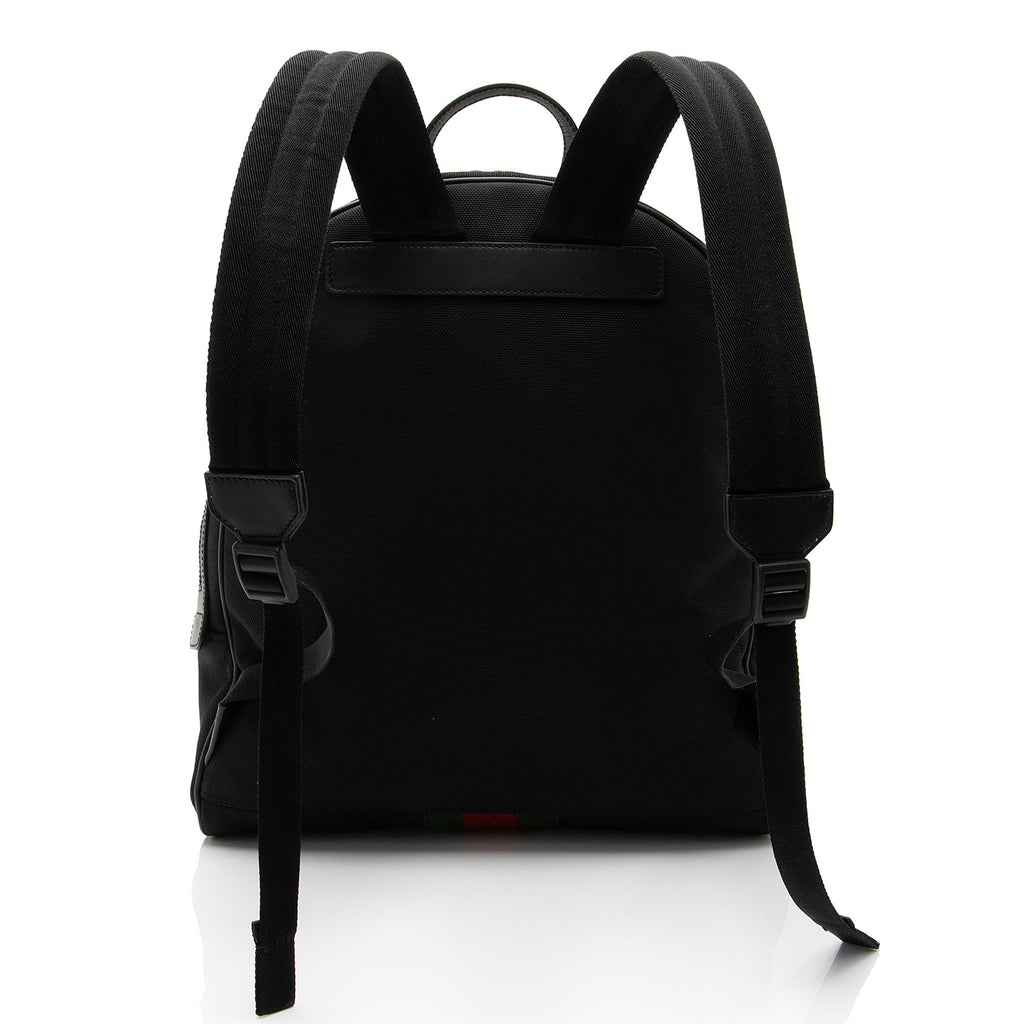 Gucci Techno Canvas Web Backpack (SHF-sknsmd)