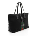 Gucci Techno Canvas Web Buckle Large Tote