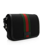 Gucci Techno Canvas Web Flap Messenger Bag (SHF-aNV2dn)