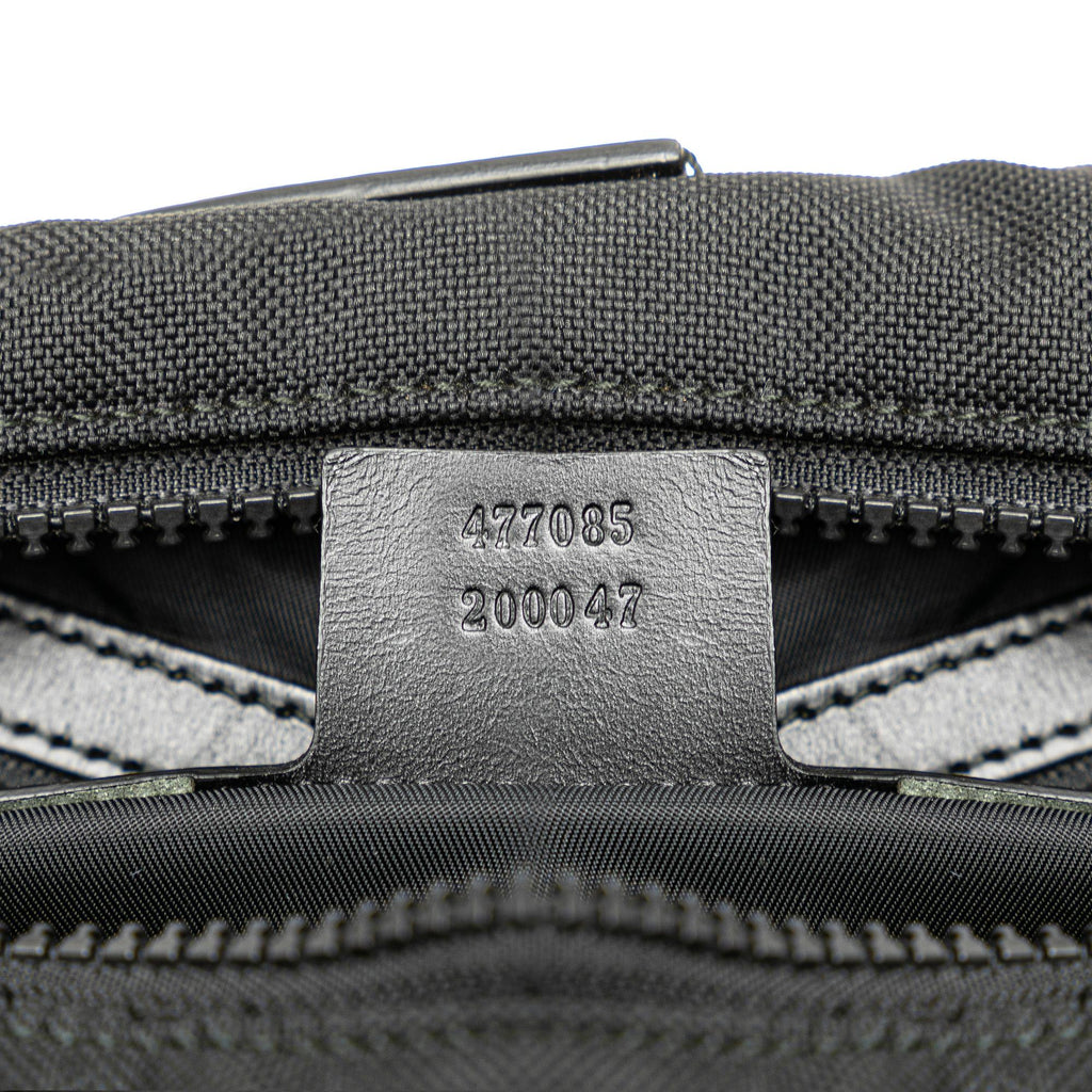 Gucci Techno Canvas Web L Aveugle Par Amour Embroidered Belt Bag