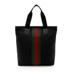 Gucci Techno Canvas Web Tote (SHF-5flfJ8)