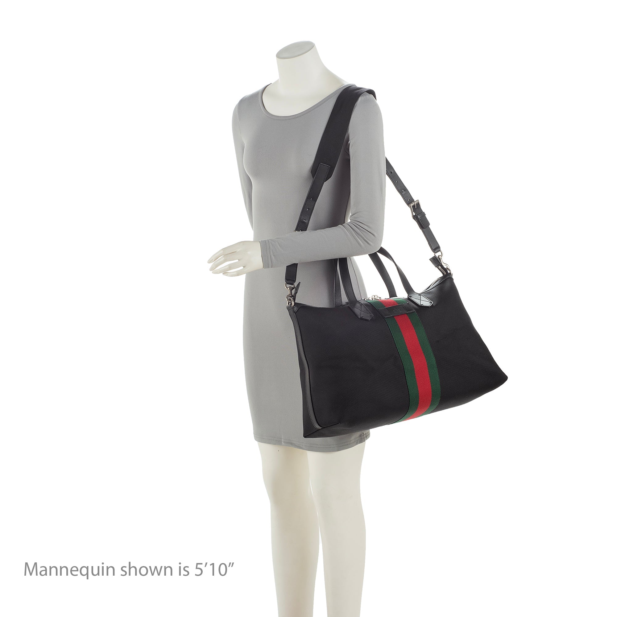 Gucci Techno Canvas Web Travel Duffle Bag (SHF-23259)