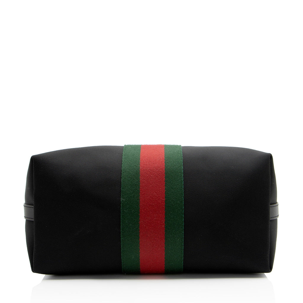 Gucci Techno Canvas Web Vertical Messenger (SHF-QCAJfR)