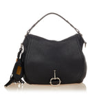 Gucci Techno Horsebit Leather Satchel (SHG-25125)