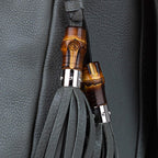 Gucci Techno Horsebit Leather Satchel (SHG-28803)