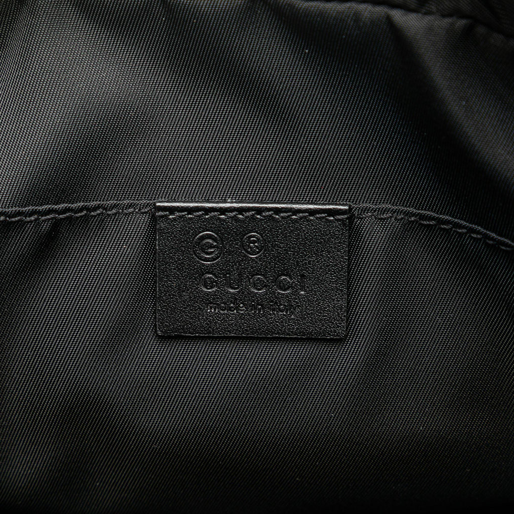 Gucci Techno Web Canvas Clutch