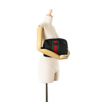 Gucci Techno Web Canvas Clutch