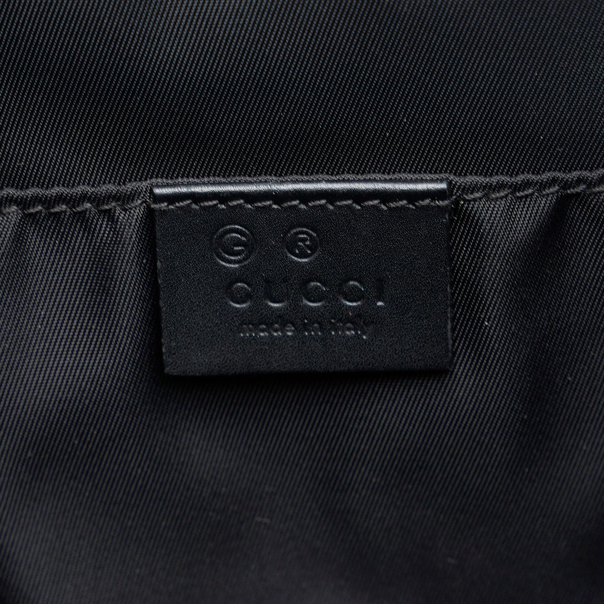 Gucci Techno Web Canvas Clutch