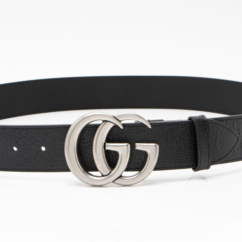 Gucci Textured Leather GG Marmont Belt - Size 38 / 95