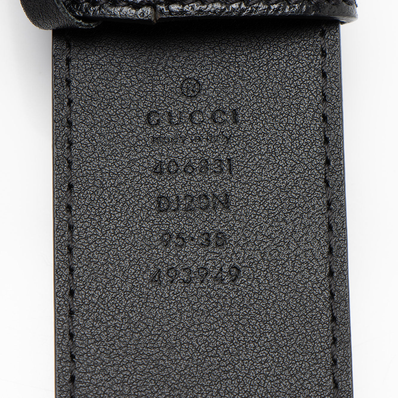 Gucci Textured Leather GG Marmont Belt - Size 38 / 95