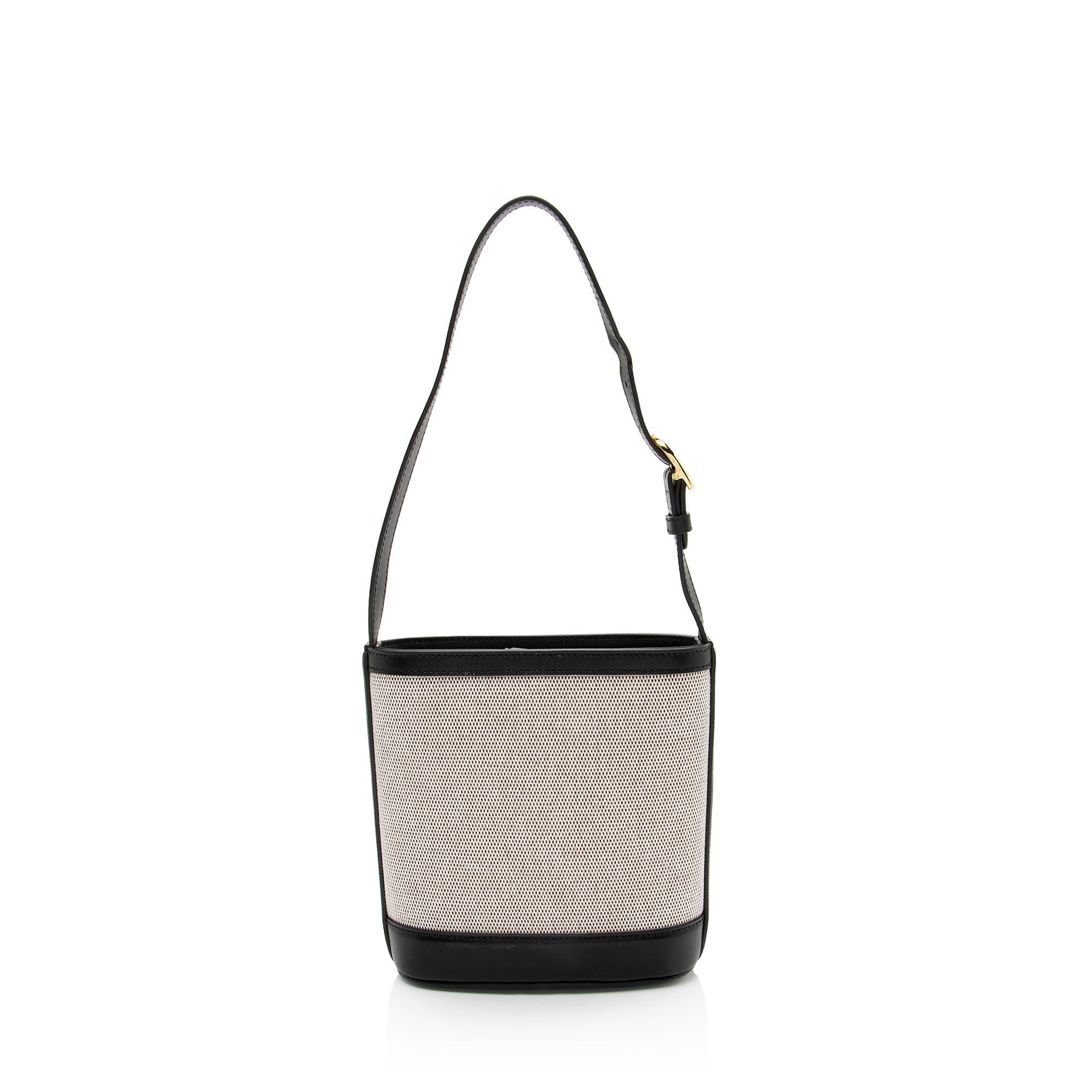 Gucci Toile Leather Horsebit Gucci 73 Small Shoulder Bag
