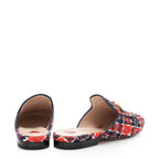 Gucci Tweed Check Horsebit Princeton Mules - Size 7.5 / 37.5 (SHF-N9Ms7t)