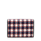 Gucci Tweed Dionysus Chain Wallet (SHF-21058)