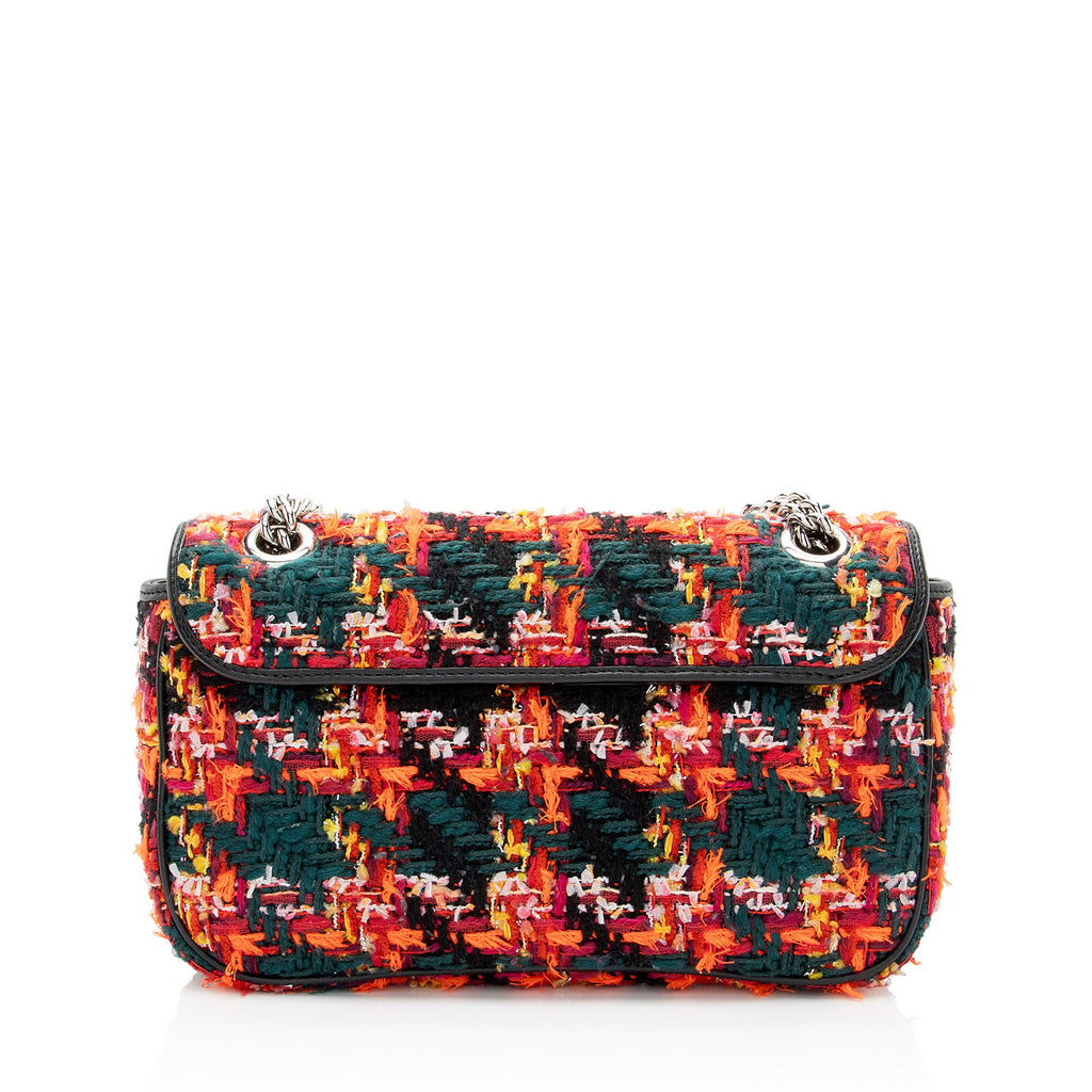 Gucci Tweed GG Marmont Medium Flap Bag