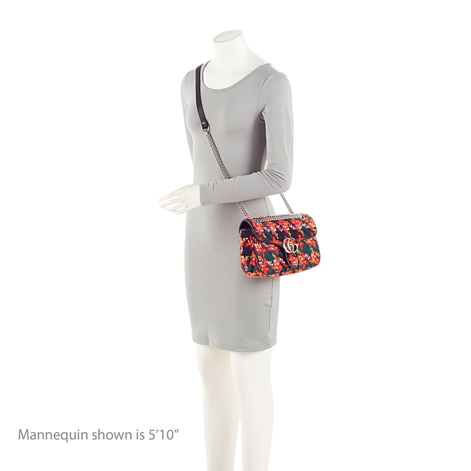 Gucci Tweed GG Marmont Medium Flap Bag
