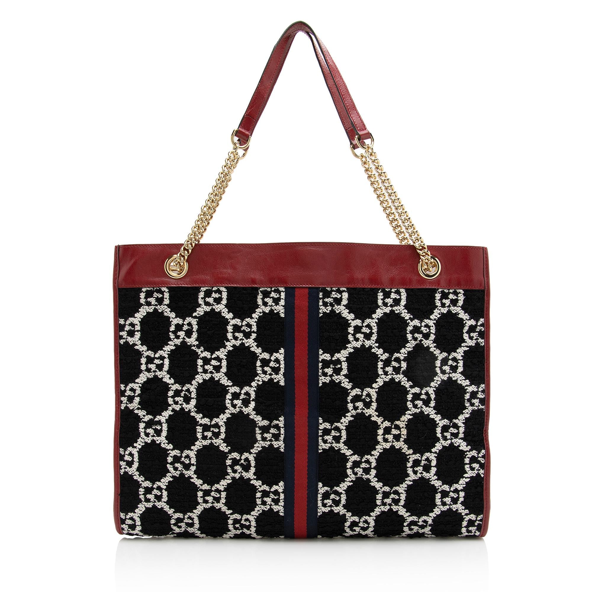 Gucci Tweed Rajah Large Tote (SHF-22899)