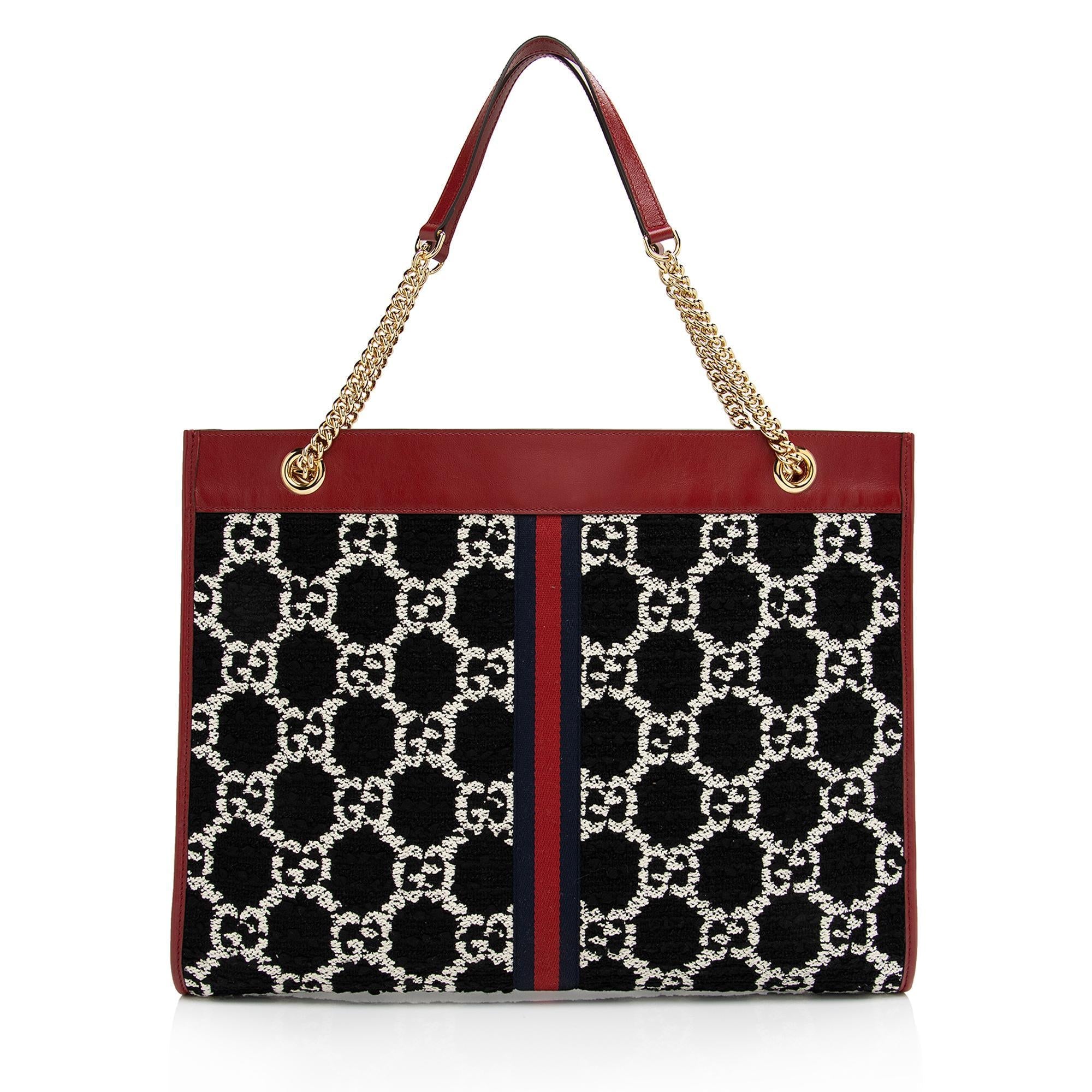 Gucci Tweed Rajah Large Tote (SHF-LR1VlY)