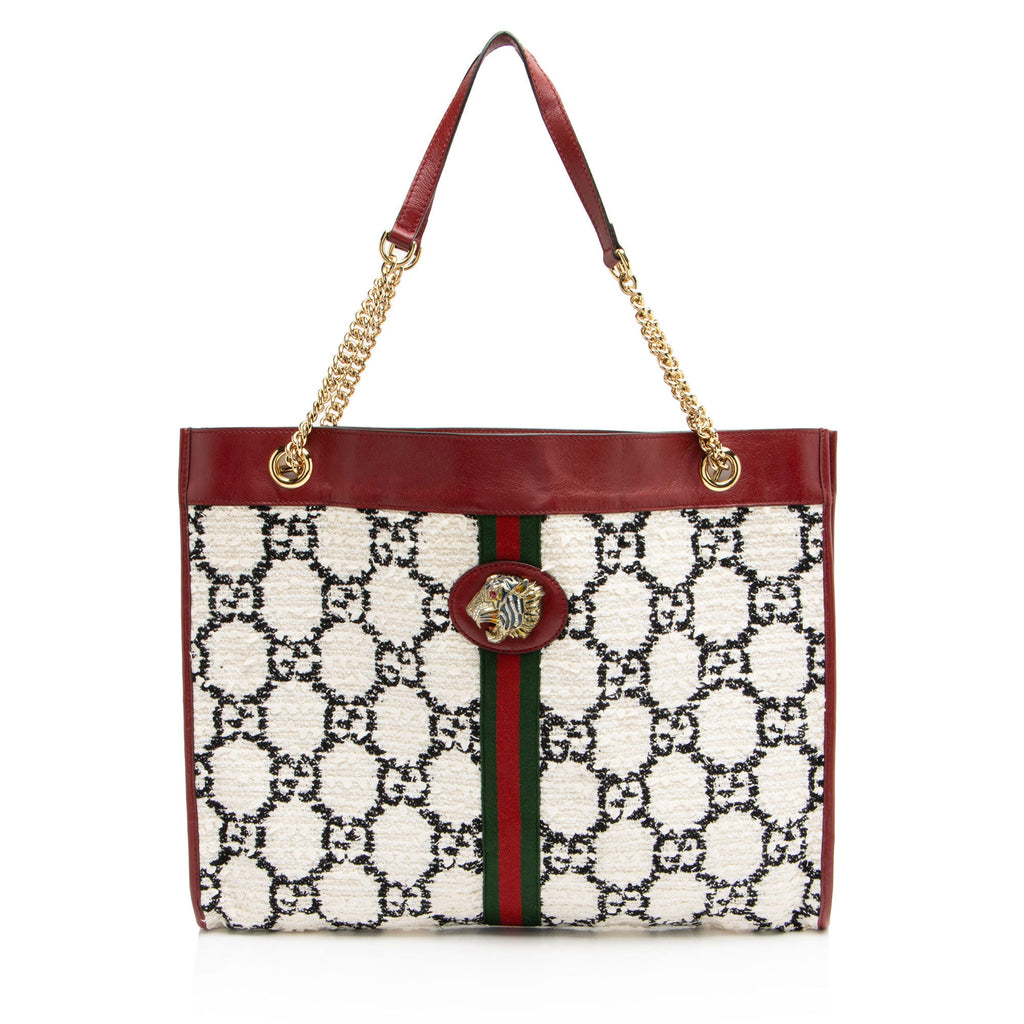Gucci GG Tweed Rajah Large Tote
