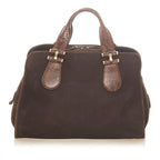 Gucci Twice Nubuck Leather Handbag (SHG-31660)