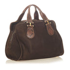 Gucci Twice Nubuck Leather Handbag (SHG-31660)