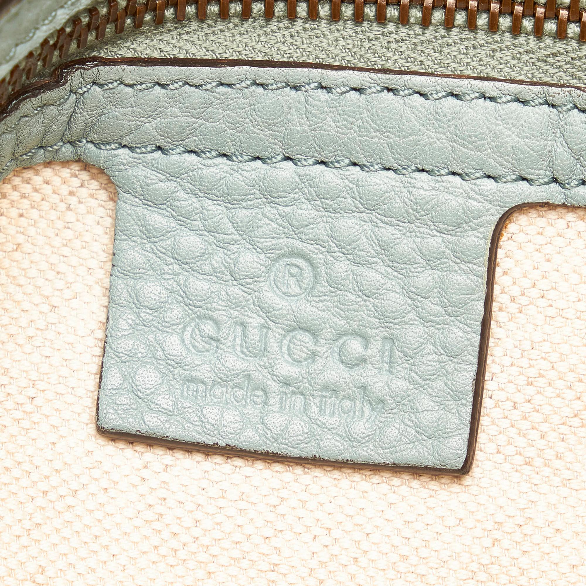 Gucci Twill Leather Shoulder Bag (SHG-31123)