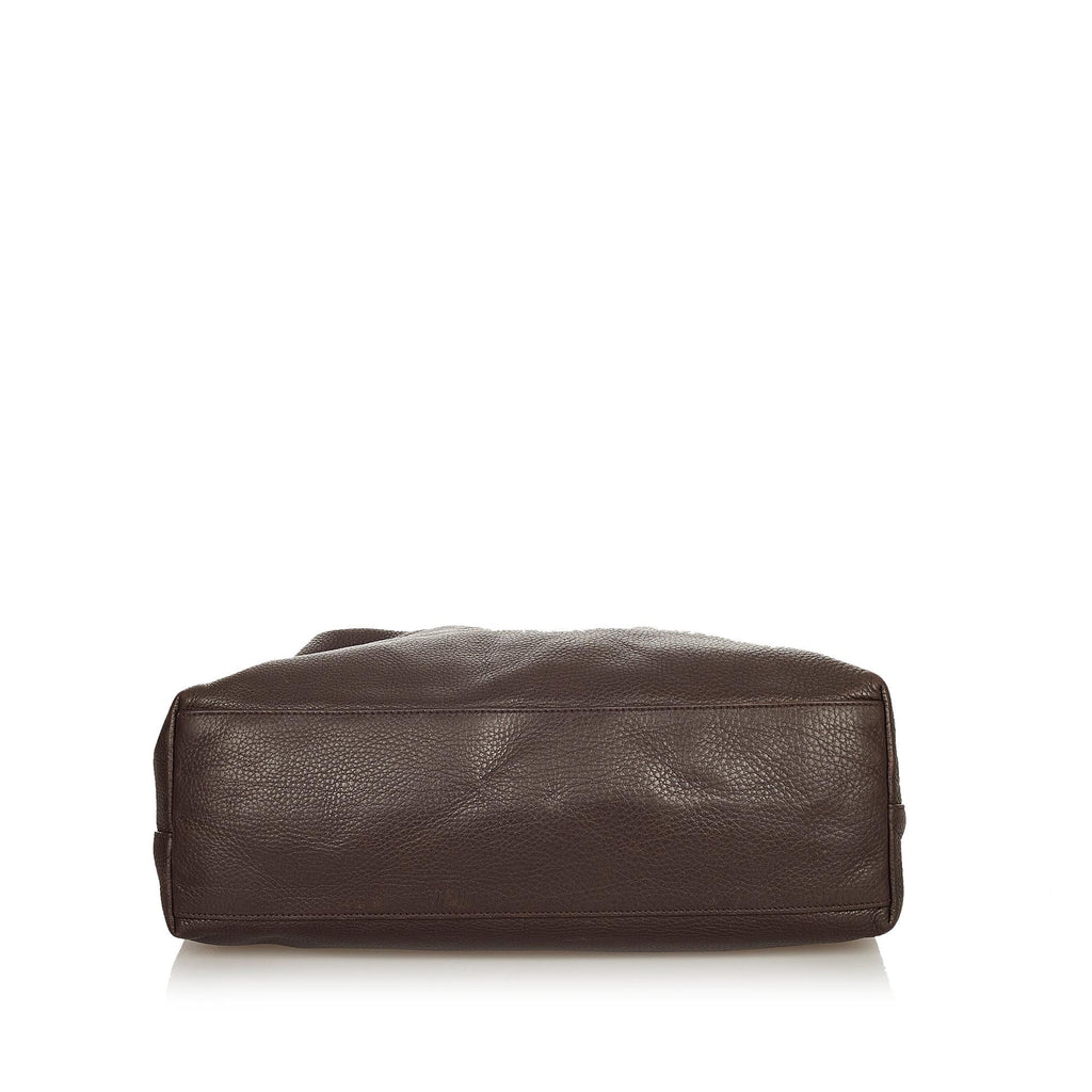 Gucci Twill Leather Shoulder Bag (SHG-31844)
