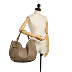 Gucci Twill Leather Tote Bag (SHG-32764)