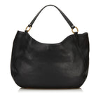 Gucci Twill Leather Tote (SHG-35893)