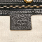 Gucci Twill Leather Tote (SHG-35893)