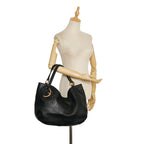 Gucci Twill Leather Tote (SHG-35893)