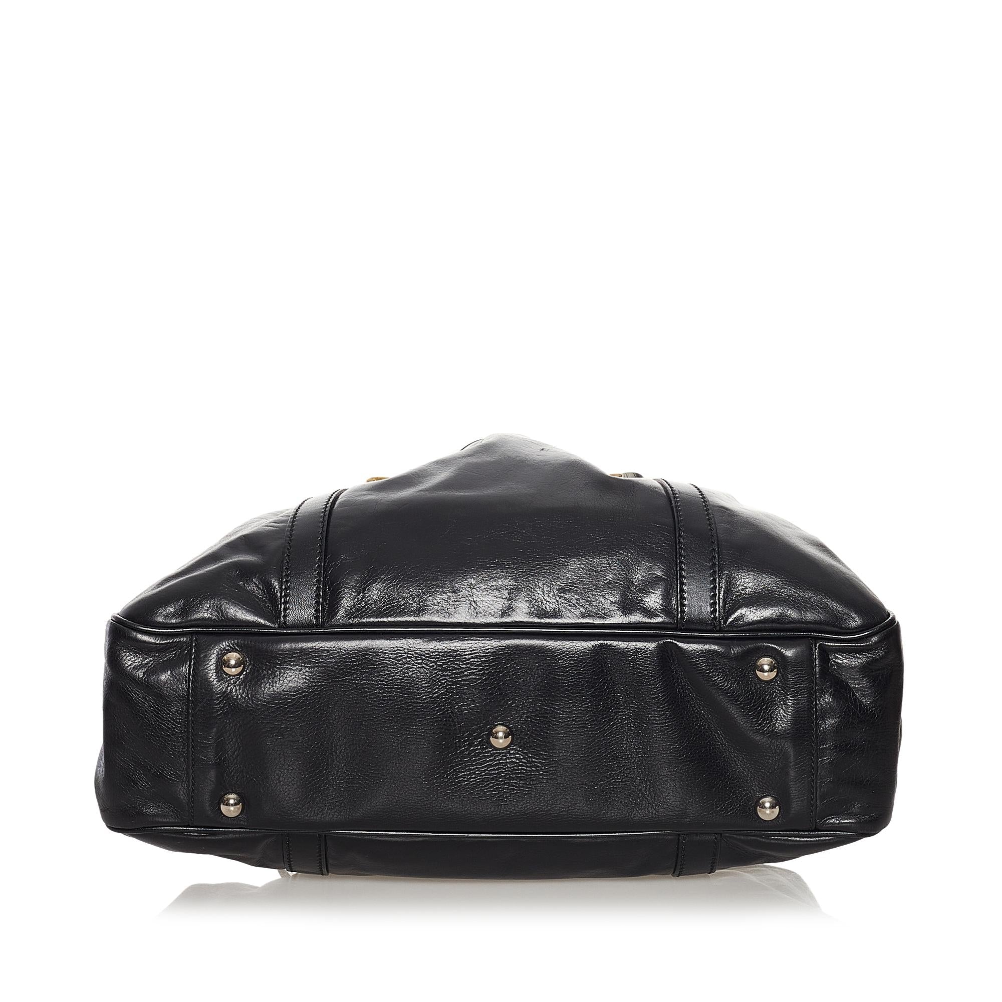 Gucci Twin Leather Tote Bag (SHG-33680)