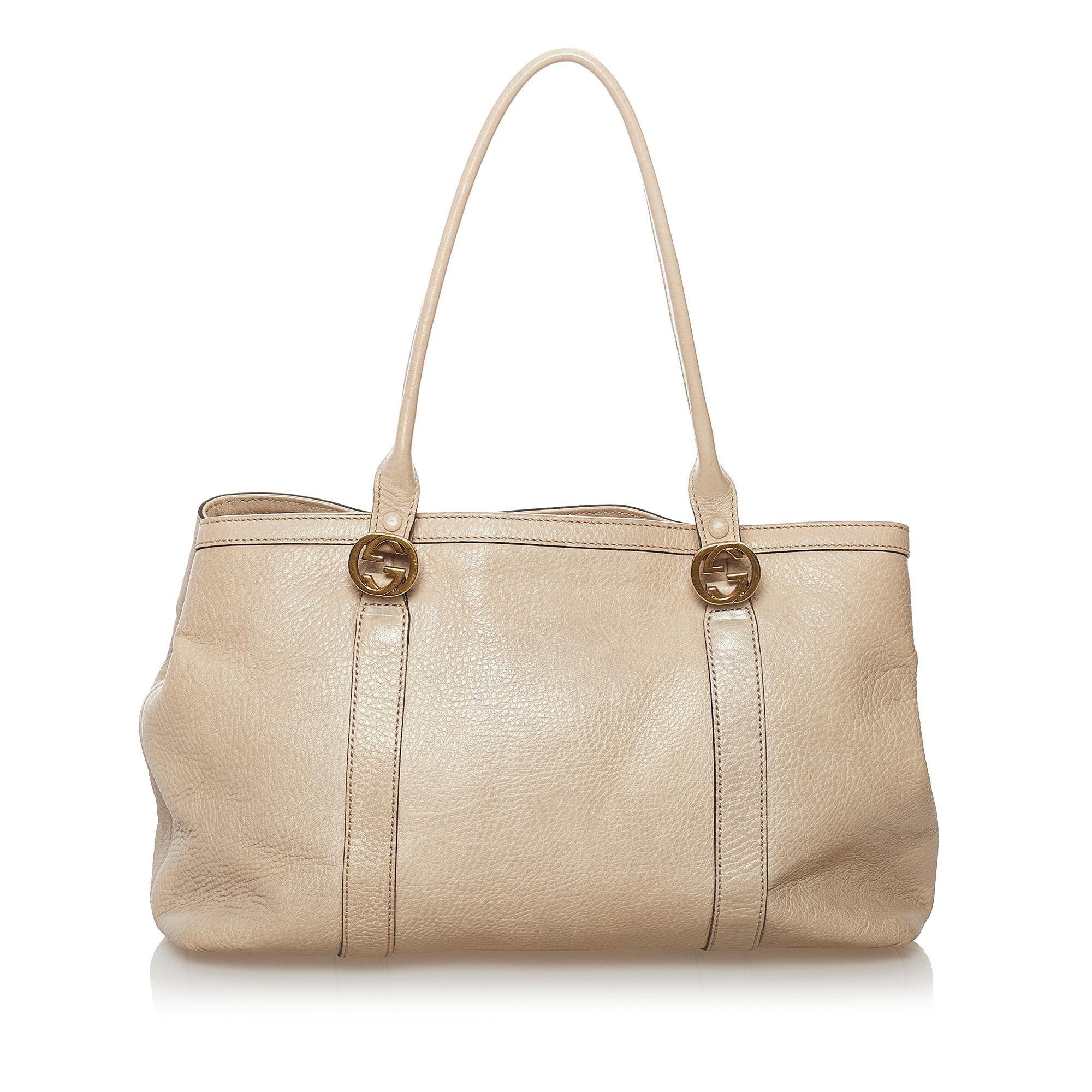 Gucci Twins Leather Tote Bag (SHG-32733)
