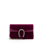 Gucci Velvet Crystal Dionysus Mini Shoulder Bag
