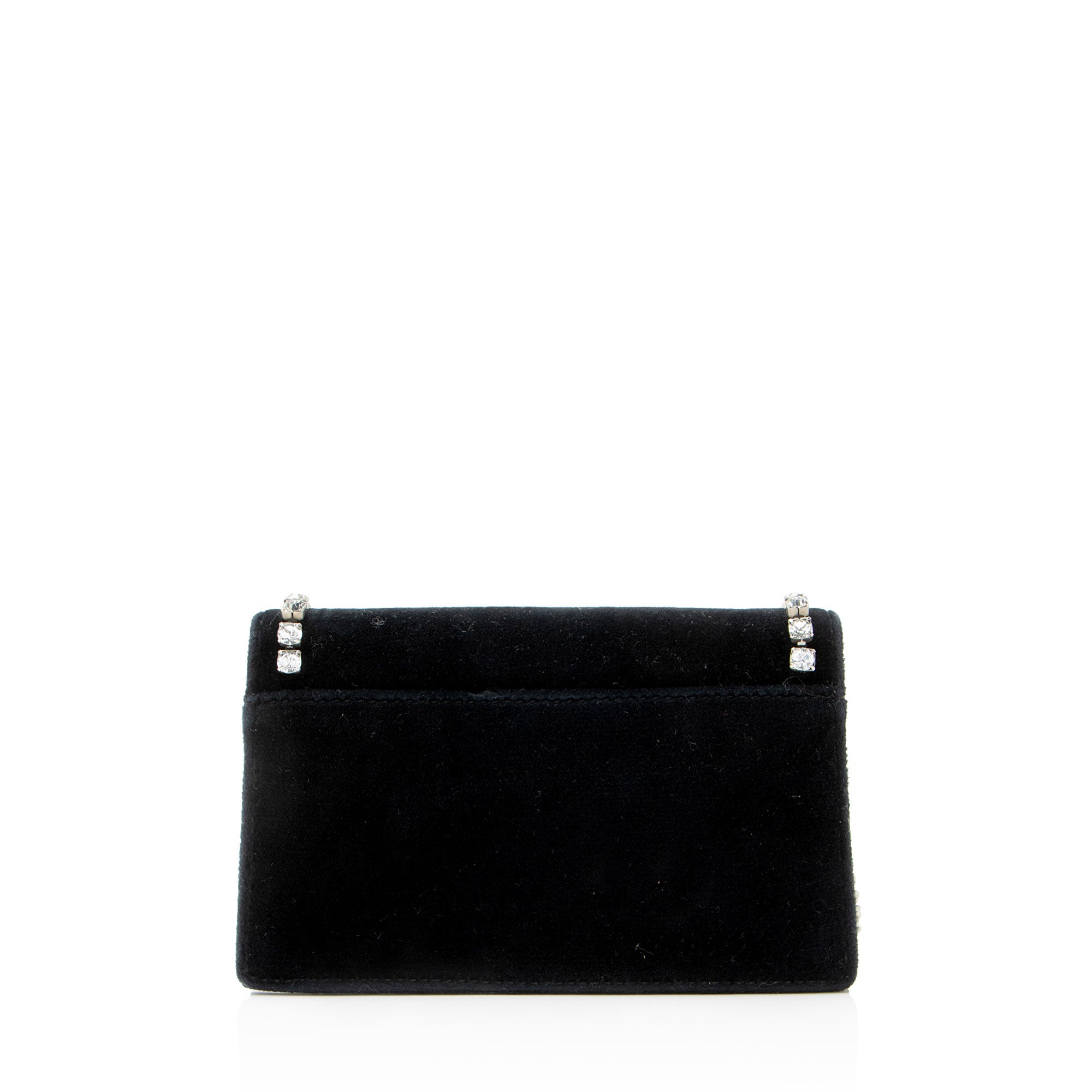 Gucci Velvet Crystal Embellished Dionysus Mini Shoulder Bag