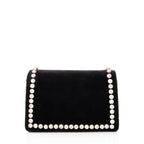 Gucci Velvet Crystal Mini Bee Broadway Shoulder Bag