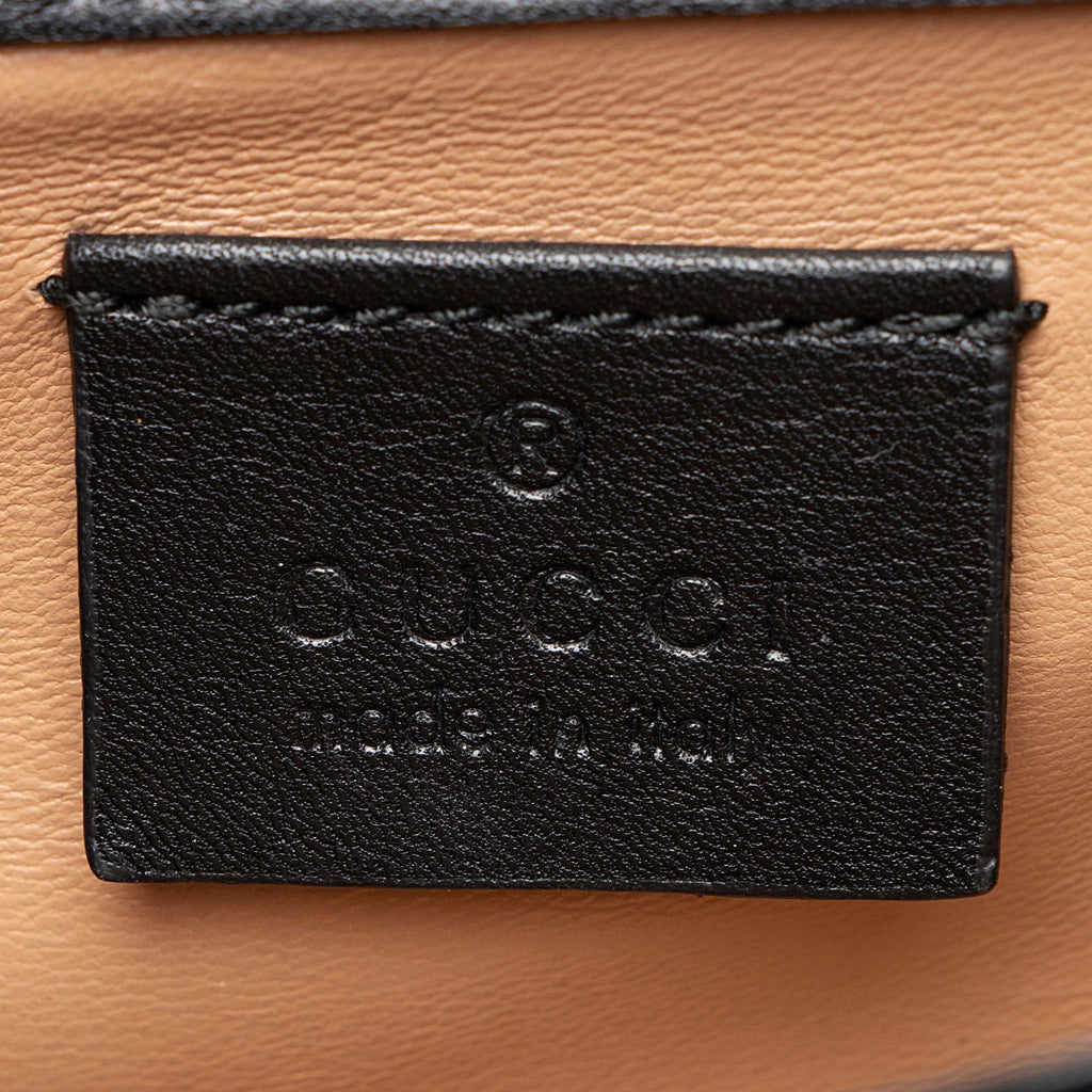 Gucci Velvet Crystal Mini Bee Broadway Shoulder Bag