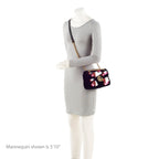 Gucci Velvet Embellished Hearts GG Marmont Medium Flap Bag