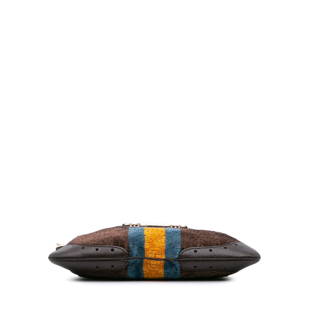 Gucci Velvet Horsebit Web Punch Hobo