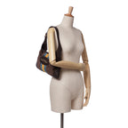 Gucci Velvet Horsebit Web Punch Hobo