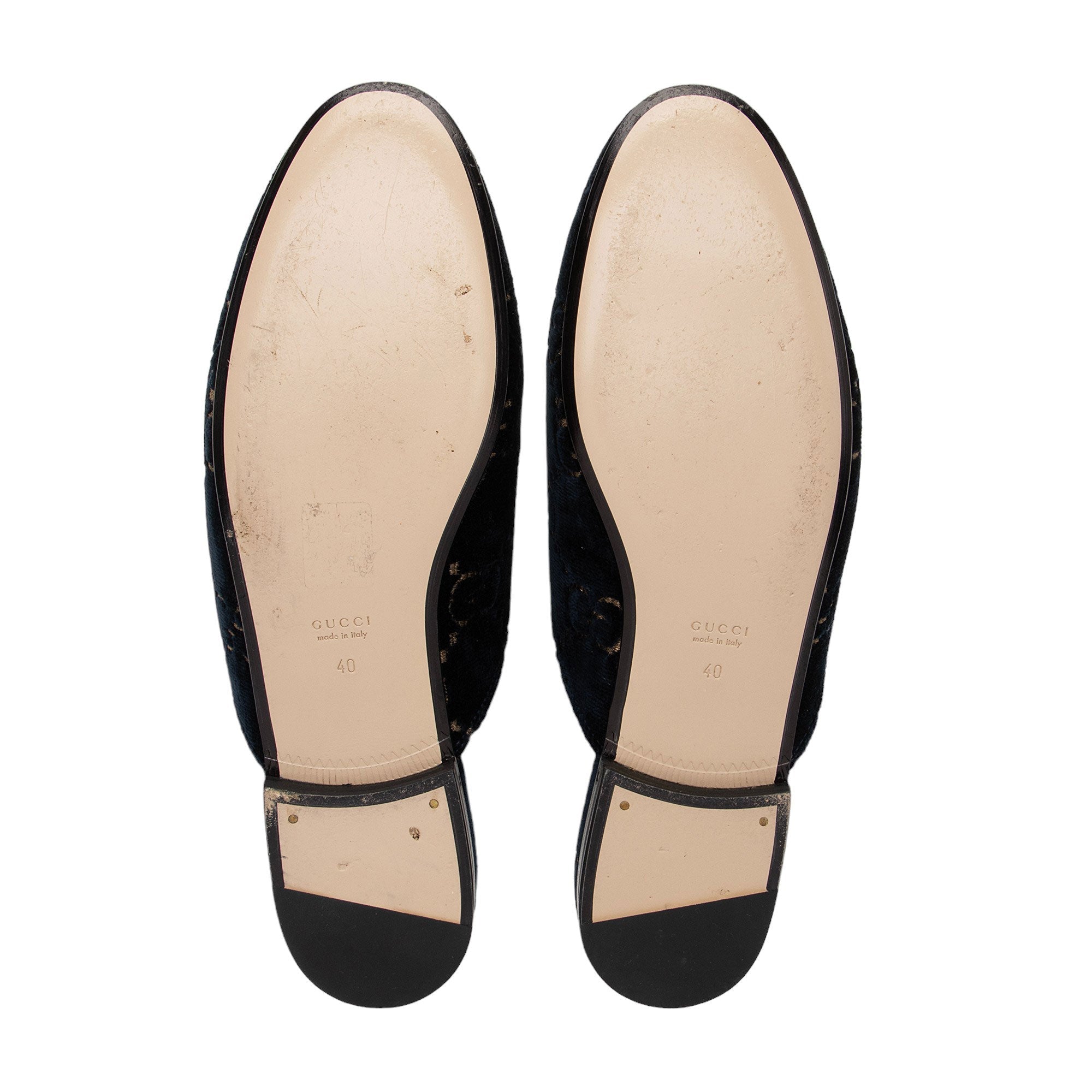 Gucci Velvet Princetown Mules - Size 10 / 40 (SHF-sXPnT2)