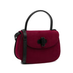 Gucci Velvet Twist Lock Satchel (SHG-LqJTBE)