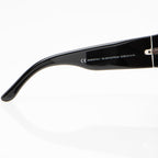 Gucci Vintage Crystal Logo Round Sunglasses