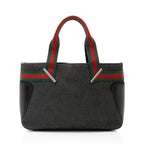 Gucci Vintage Denim Web Tote